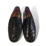 Cavalli Unisex Crocodile Leather Drivers Shoe - Black Sa 7