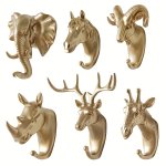 1PC Decorative Animal Coat Hooks For Wall Bathroom And Entryway - Convenient And Stylish Hanging Solution For Coats Bags Towels