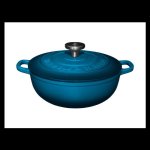 Maxwell & Williams 24CM Cast Iron Round Casserole Midnight Blue