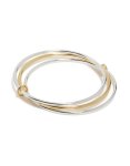 Mixed Metal Plated Linked Bangles