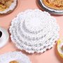 Value Pack 100PCS Stylish And Festive White Lace Paper Doilies - Perfect For Diy Party Favors And Table Decoration At Weddings And Celebrations