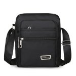 1PC Four Or Six Zipper Layers Casual Waterproof Slant Shoulder Bag Satchel Bag For Men Women Simple Business Cash Bag