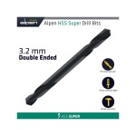 Alpen Hss Super Drill Bit Double Ended 3.2 Mm Pouched ALP321032 1
