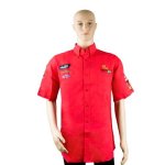 Vermont Mens Cotton Shirt Red 3XL