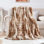 Plush Soft Warm Rabbit Fleece Blankets Thick 1000 GSM Throws For Sofa Large Fluffy Versatile Blanket Bed Throw For Bedroom Couch