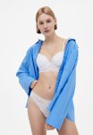 Padded Underwired Lace Bra - White
