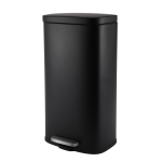 30L Steel Pedal BIN Rectangle Modena - Silver