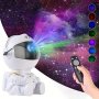 Galaxy Starry Sky Projector LED Night Light Astronaut Lamp Star Light Starry Sky Star USB LED Bedroom Night Lamp With Remote Control Rotation Ceiling