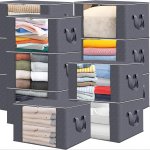 1 2 3 4 5 Pcs Storage Bags Blanket Clothes Organization And Storage Containers For Bedding Comforters Organizer With Reinforced