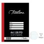 Treeline Feint And Margin Hardcover Book   A4    128 Pages    Pack Of 10   - Feint Line & Margin