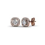 DESTINY Gia Earrings With Swarovski Crystals - Rose