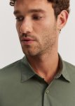 Regular Fit Garment Dyed Poplin Short Sleeve Shirt