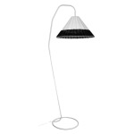 Senegal Arc Floor Lamp Black & White
