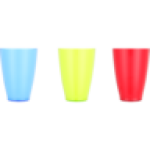2 Tone Lime Tumbler Glass 370ML Colour May Vary
