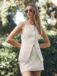Ronnie High Neck Waistcoat - 16 Neutral