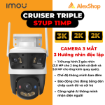 Cruiser Triple 3+3+5MP Wifi Tri-view Sentinel Outdoor P&t Camera