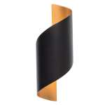 Swirl Up And Down Facing Wall Light - Aluminium