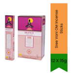 Silence Incense Sticks 15G Pack Of 12 - Ideal For Meditation Relaxation & Home Ambience Soft Woody Fragrance & Peaceful Atmosphe
