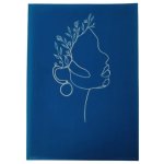 Silkscreen Stencil Botanical Face Line Art 17 X 14CM