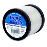 Triple Fish Mono Line 200 Lb 90.7 Kg Test .059 In 1.50 Mm Diam Clear 1 Lb 0.45 Kg Spool 245 Yd 224 M