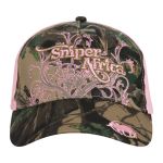 Sniper Africa Ladies Pink Swirl Peak Cap