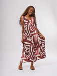 Abstract Print Maxi Dress - XS Assorted