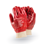 Dromex Glove Red Pvc Knit Wrist