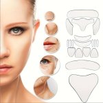 16PCS SET Facial Patches Reusable Silicone Wrinkle Smoothing Patches For Forehead Eyes And Neck Transparent Overnight Face Tape