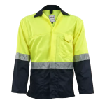 Navy Lime Reflective Working Jacket - Navy lime 3XL