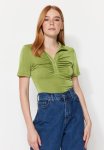 Shiny Polo Neck Body - Premium Green