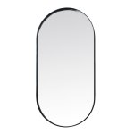 Deep Frame Pod Mirror - Black