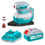 Total Tools - Cordless Palm Sander 20V With Battery 4AH And Charger