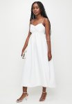 Bow Detail Midi Dress - White