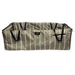 Car Hammock For Pets - Stone Grey Stripe Canvas