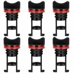 Boao 6 Pieces Kayak Drain Plugs Kits Nylon Thread Drain Stopper For Kayak Dinghy Canoe Boat Ocean Red