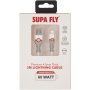 Supafly 2.4A Lightning 2M Cable White