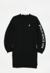 Polo Girls Isla Printed Sweater Dress - Black