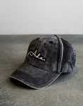 Signature Washed Grey Cap - One Size Fits All Grey