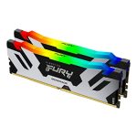 Kingston Fury Renegade Black Rgb Xmp 96GB 6000MT S DDR5 CL32 Dimm Desktop Gaming Memory Kit Of 2 - KF560C32RSAK2-96