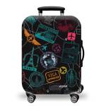 Printed Luggage Protector Cover - World Passport Stamps - Xlarge