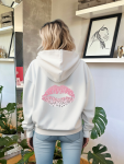 Leopard Kiss Summer Hoodie - White - Small