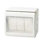 Weatherproof 3 Lever Light Switch IP55 1 Way Or 2 Way Outdoor Switch White - 2 Way
