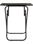 Black Metal Folding Tray Table - None None
