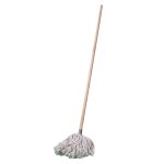 Wet Mop With Wooden Handle – W4