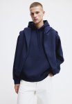 Loose Fit Hoodie - Navy Blue
