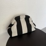 Minimalist Colorblock Striped Pattern Clutch Bag Versatile Lightweight Coin Purse Portable Women's Storage Bag
