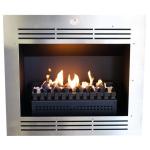 @home Built-in Vent Free 1090 Stainless Steel Fireplace Complete