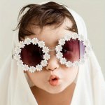 6PAIRS Trendy Cute Fresh Flower Round Glasses For Boys Girls Outdoor Sports Party Vacation Travel Supplies Photo Props