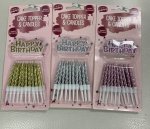 Happy Birthday Cake Topper Candles