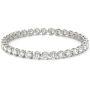 Abbie Tennis Bracelet - Clear Crystal Silver